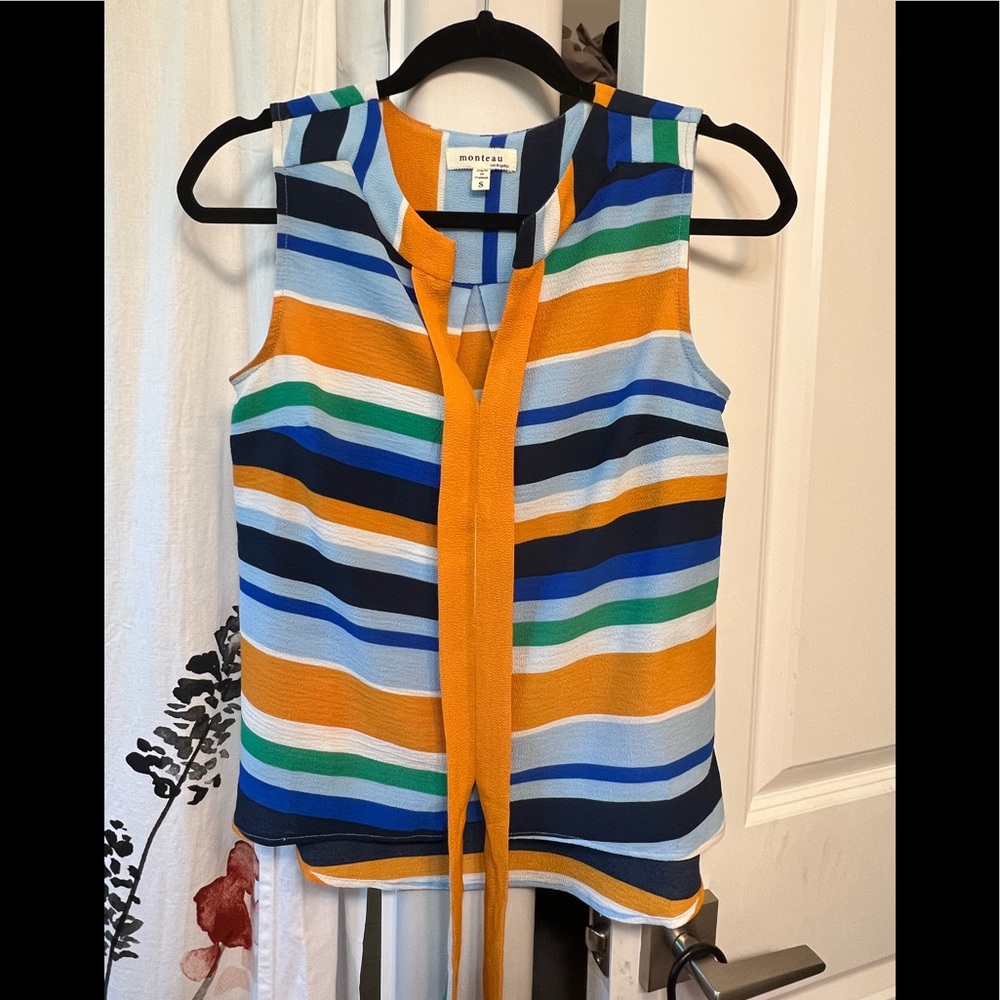 Cute Spring Striped Tank Top - barely worn